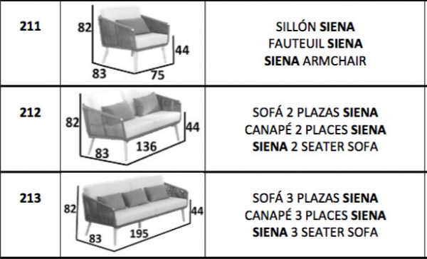 outdoor sofas sizes