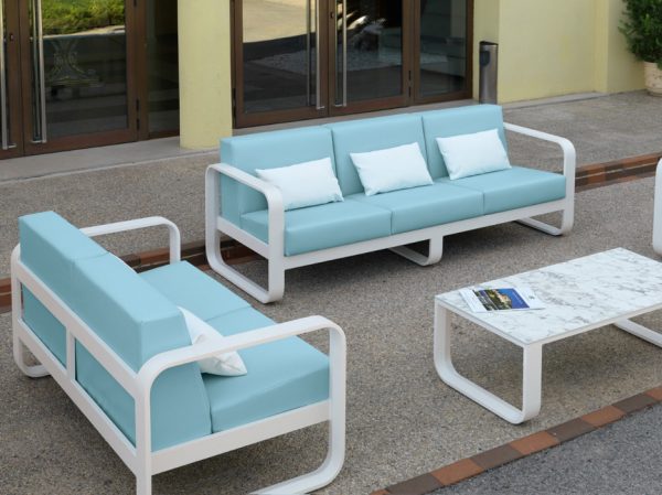 aluminium outdoor sofa