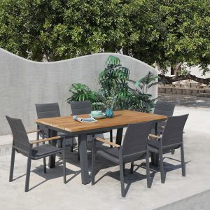 aluminium outdoor dining set